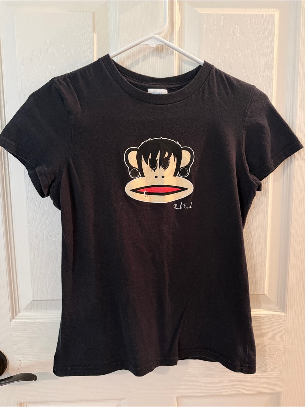 Y2K vintage!! Paul Frank Black Tee with Graphic punk rock Julius Face